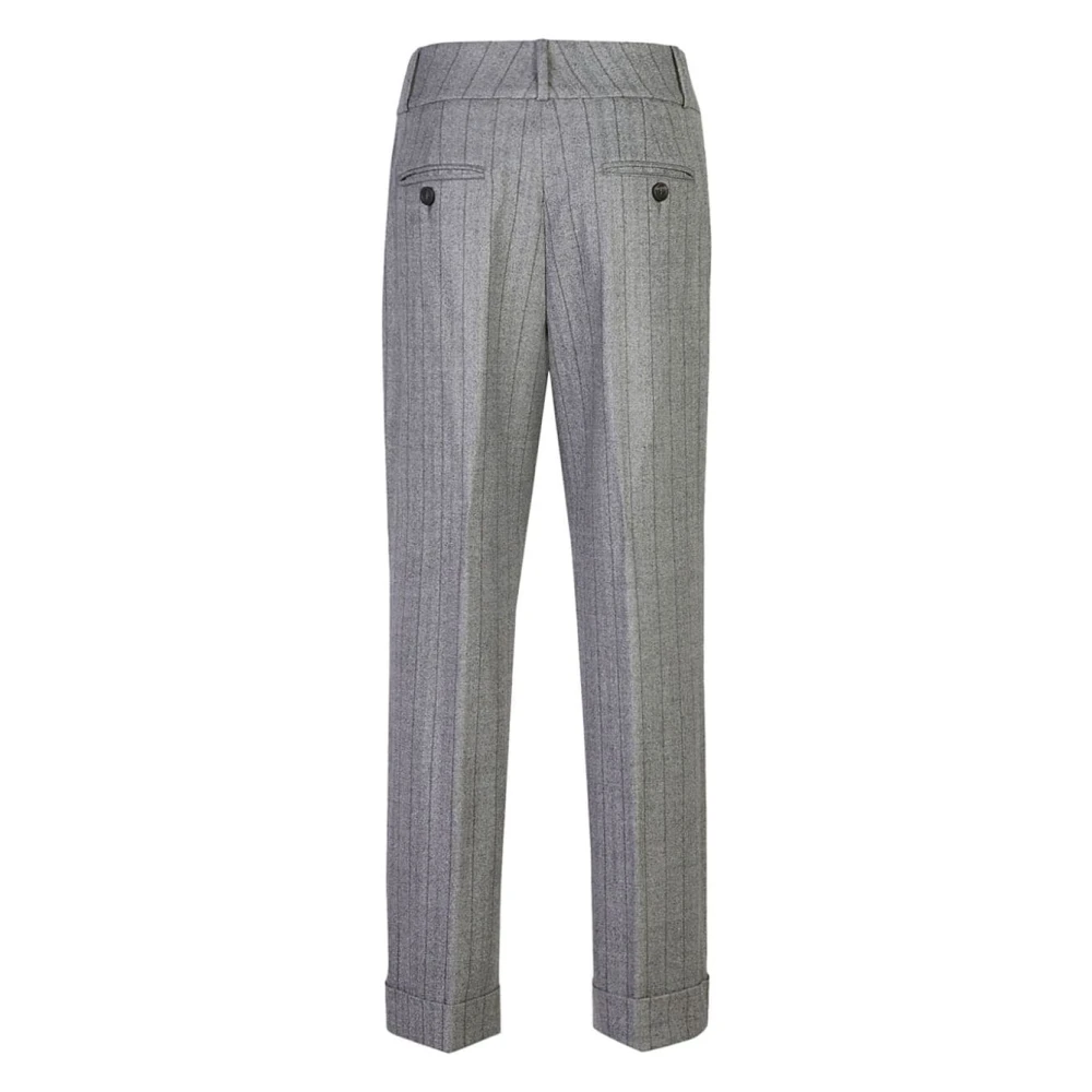 PESERICO Grijze Broek voor Vrouwen Gray Dames