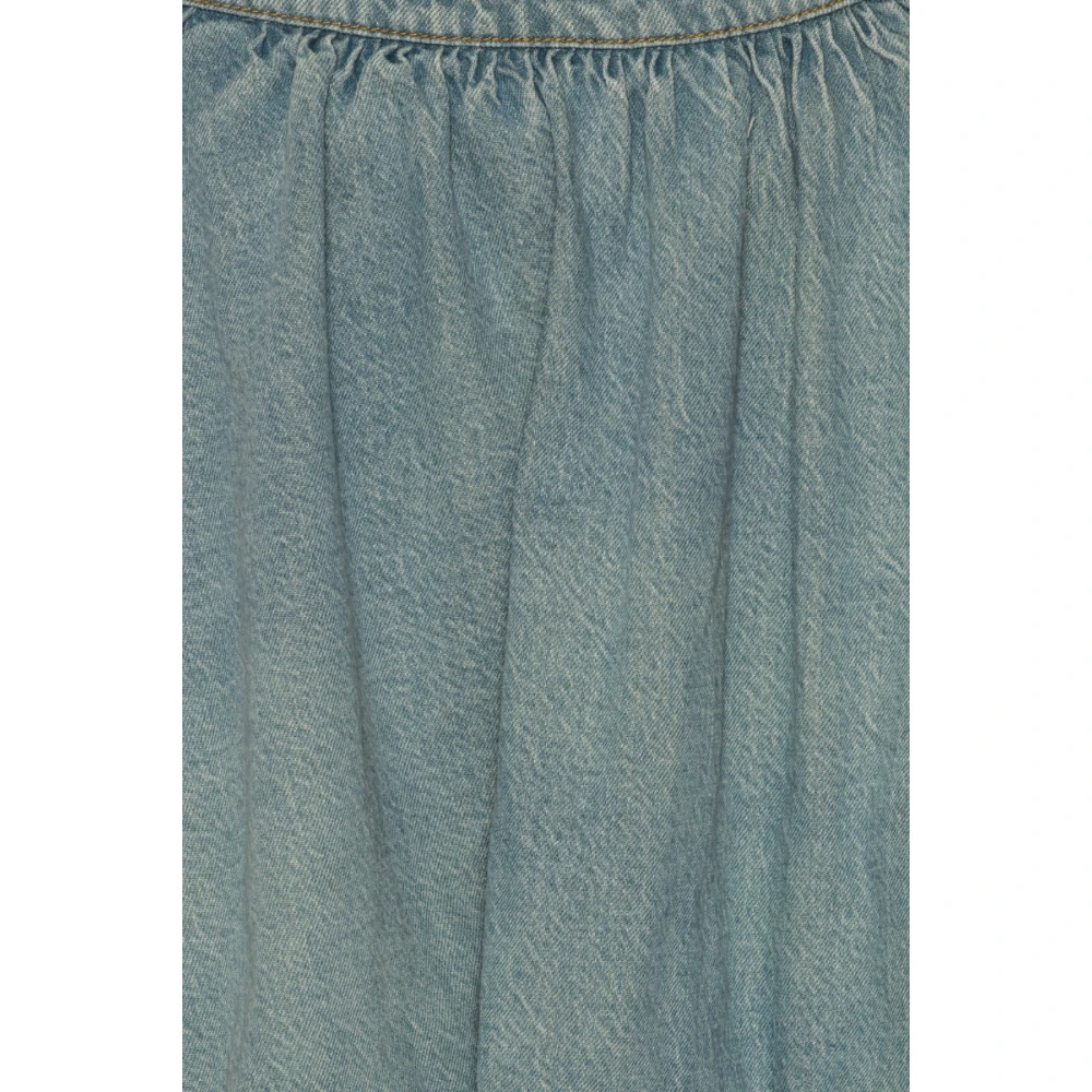 Rotate Birger Christensen Katoenen Rok Blue Dames