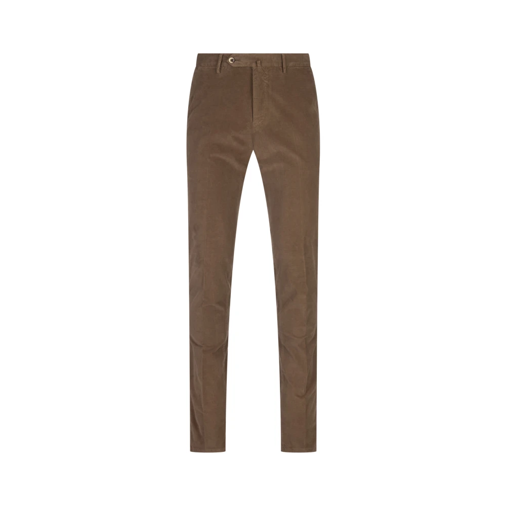 PT Torino Brun Slim Fit Stretchbyxor Brown, Herr