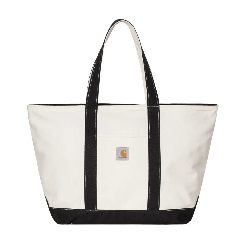 Carhartt Wip Women's White Canvas Beach Tote - Shopping Bags - One Size - Bags