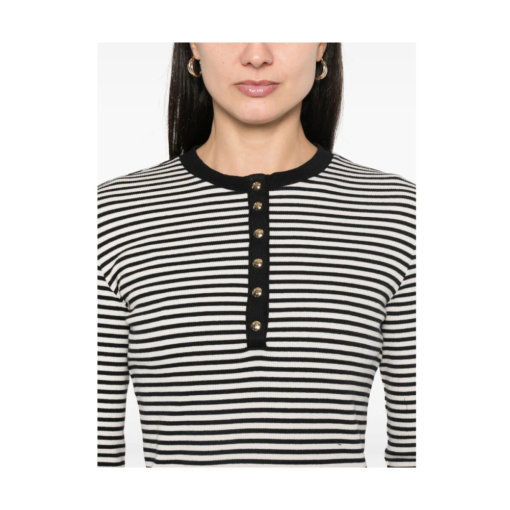 Anine Bing Alessia Langarm T-shirt Black Dames