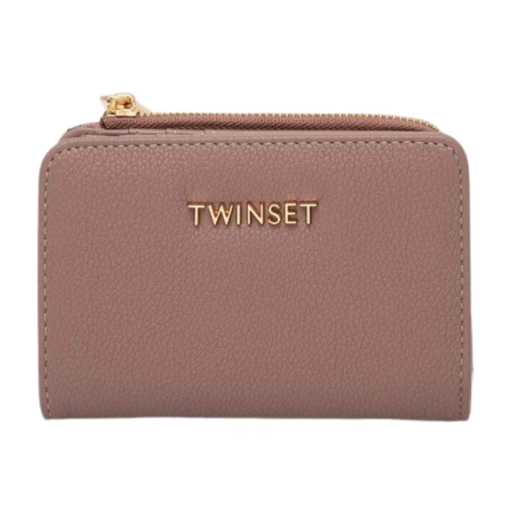 Twinset Roze Portemonnee met Drukknoopsluiting Pink Dames
