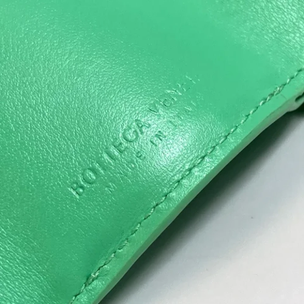 Bottega Veneta Vintage Pre-owned Leather wallets Green Dames