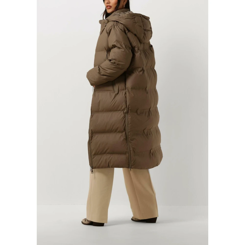 NEO NOIR Taupe Puffer Jacket voor stijlvolle vrouwen Beige Dames