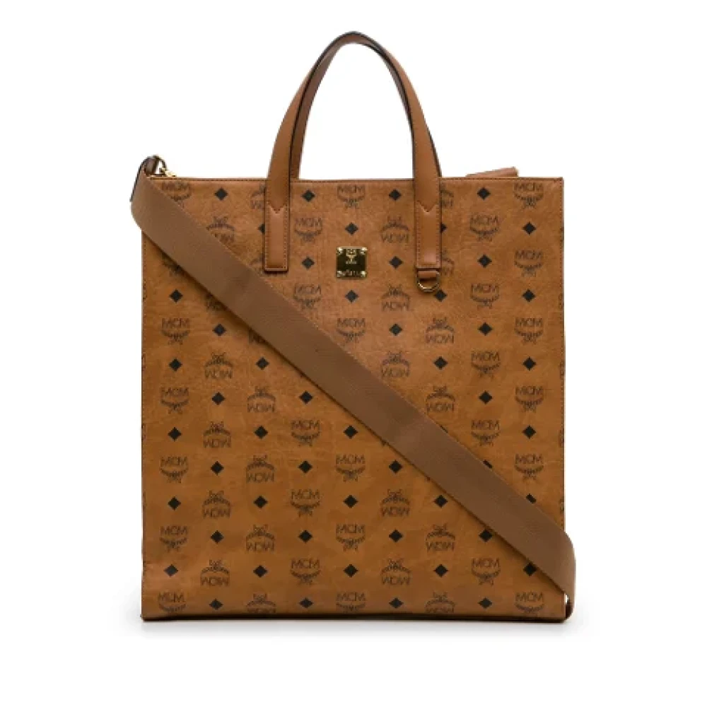 MCM Pre-owned Canvas handbags Beige Dames