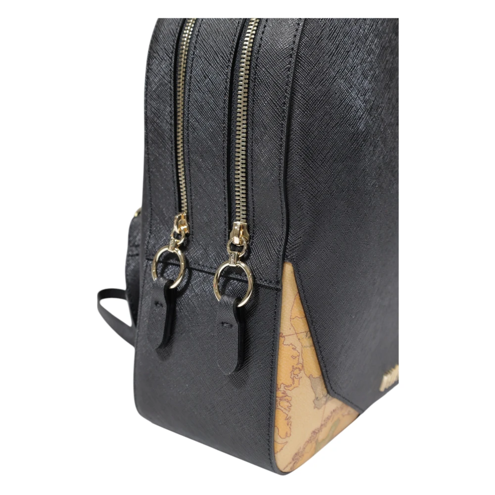 Alviero Martini 1a Classe Stijlvolle Damesrugzak PVC Collectie Black Dames