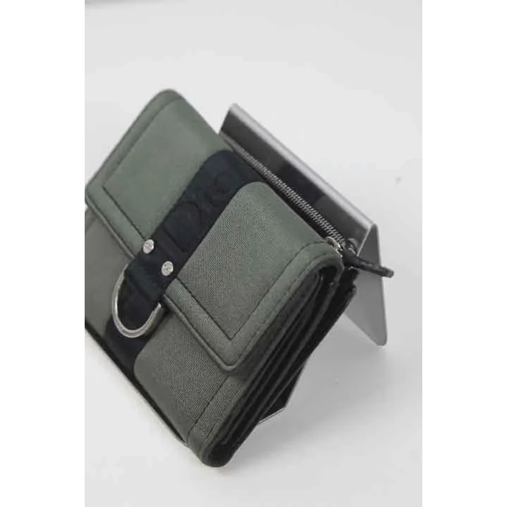 Dior Vintage Pre-owned Leather wallets Green Dames