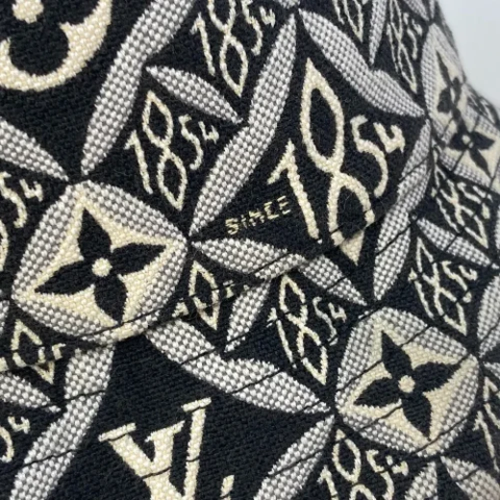 Louis Vuitton Vintage Pre-owned Cotton hats Black Dames