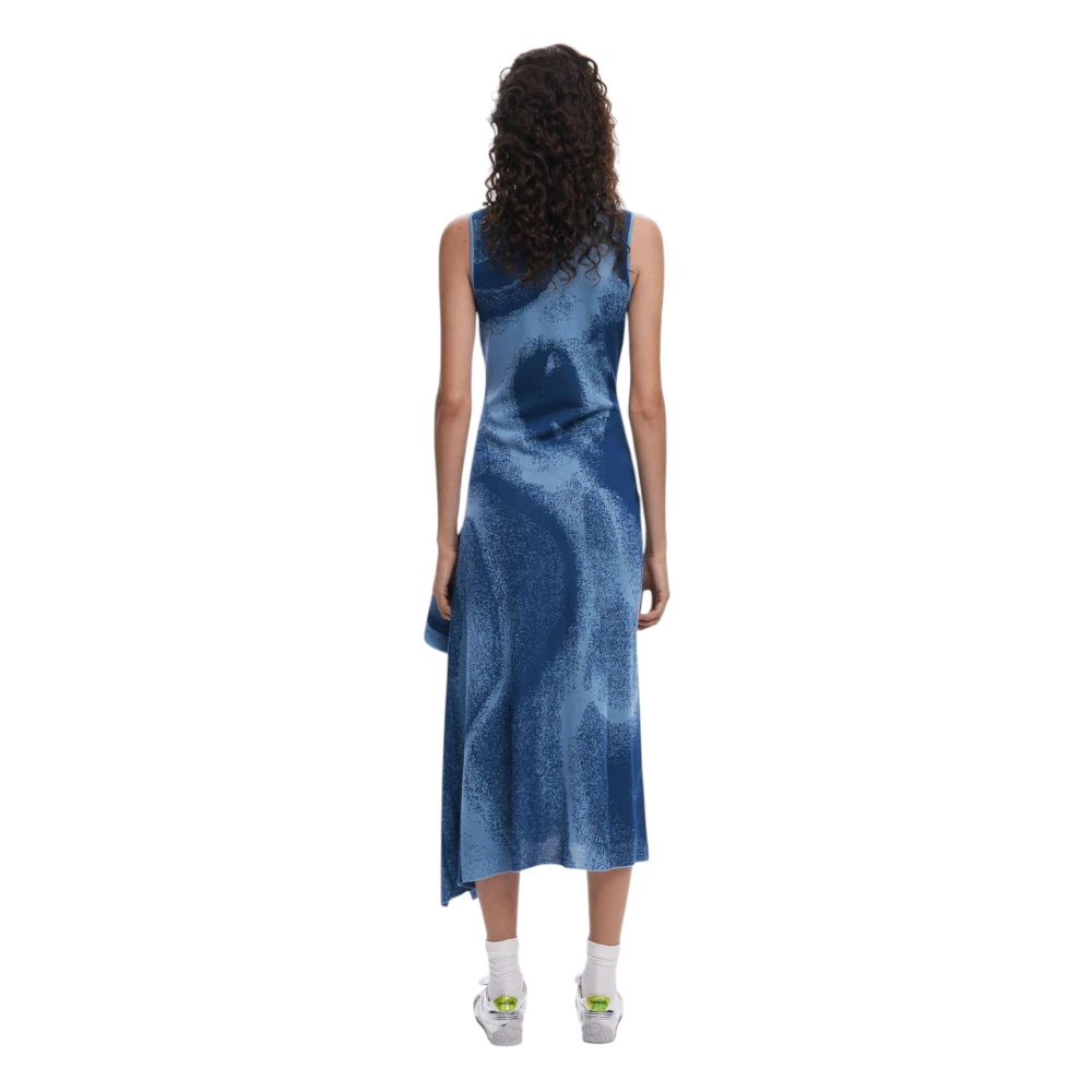 Desigual Lente Zomer Dames Lange Jurkencollectie Blue Dames