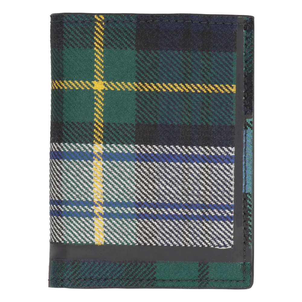 Comme des Garçons Tartan Print Portemonnee met Kaartsleuven Multicolor Heren