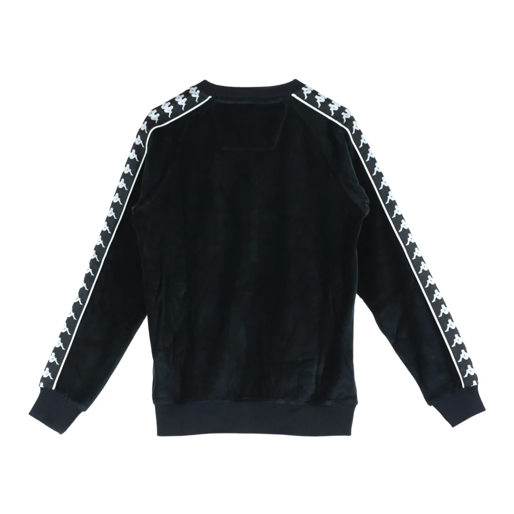 Kappa Stijlvolle heren track jacket in zwart wit Black Heren