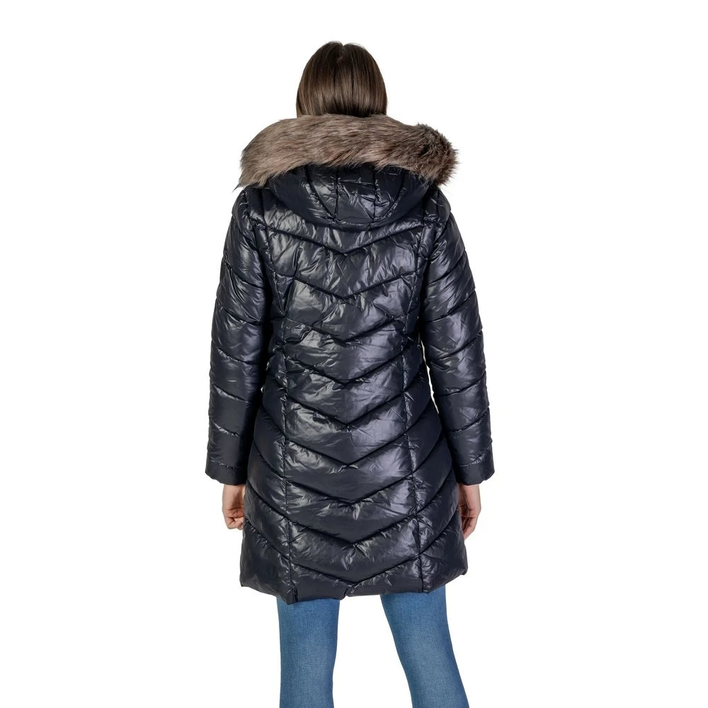 Only Zwarte Polyamide Jas & Mantel Collectie Black Dames