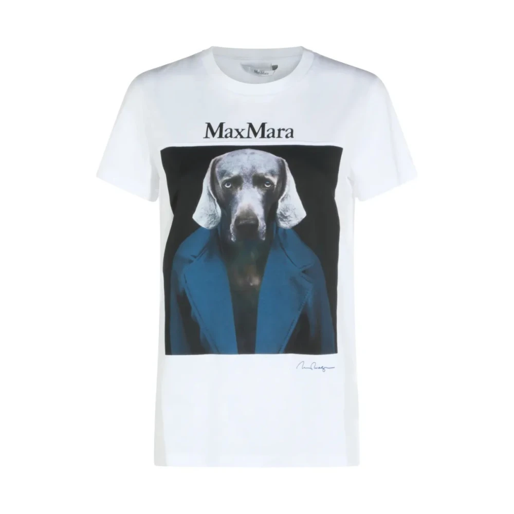 Max Mara Mxmcalca T-Shirt - Female - T-Shirts - White - M - Tops - Image 3