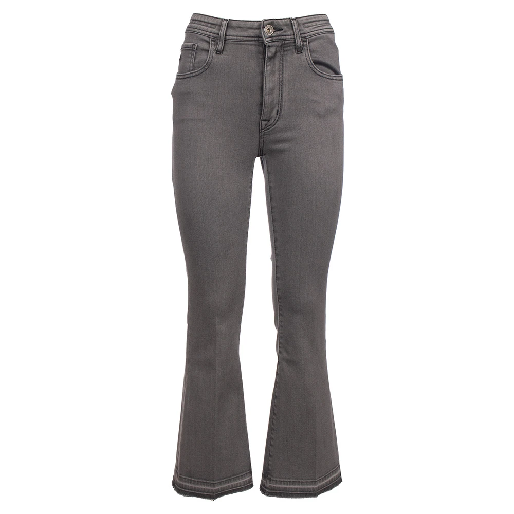 Jacob Cohën Crop Victoria Jeans met Logo Gray Dames