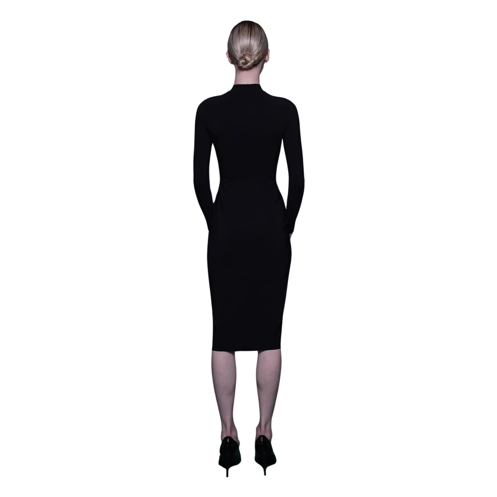 Chiara Boni Stretch Jersey Jurk Black Dames