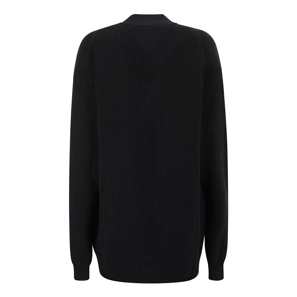 Comme des Garçons Knoop-Front Lange Cardigan Sweater Blue Dames