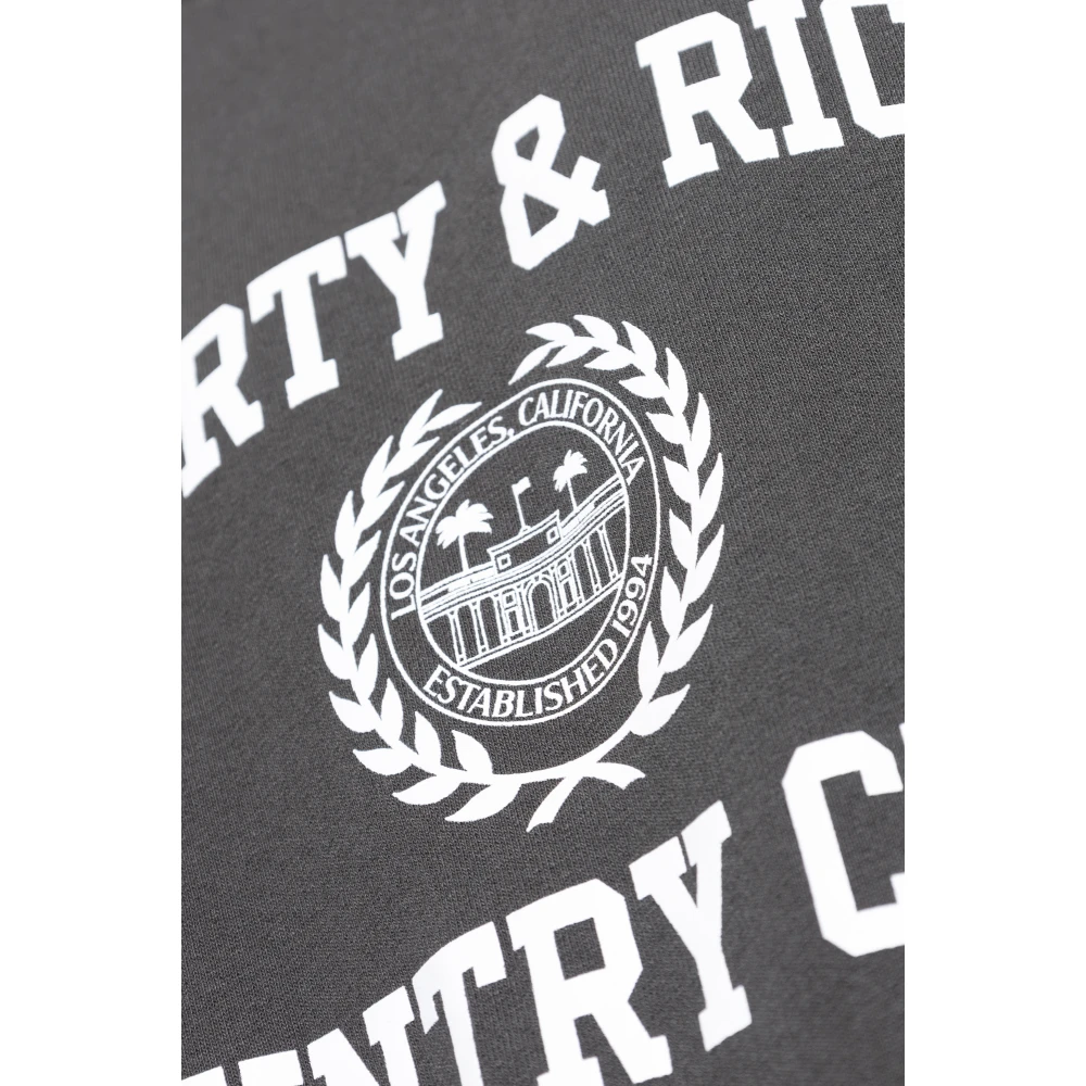Sporty & Rich Gedrukte sweatshirt uit de Varsity-collectie Gray Heren
