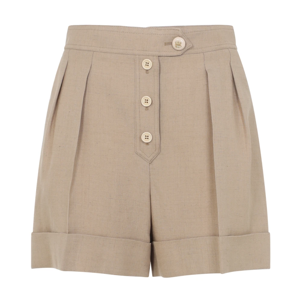 Valentino Women's Beige Short Shorts - Casual Shorts - S - Shorts