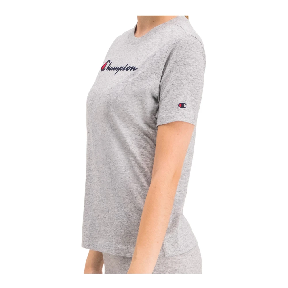 Champion Korte Mouw T-shirt Gray Dames