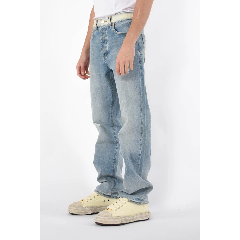 Purple Brand Straight Leg Denim Jeans Blue Heren