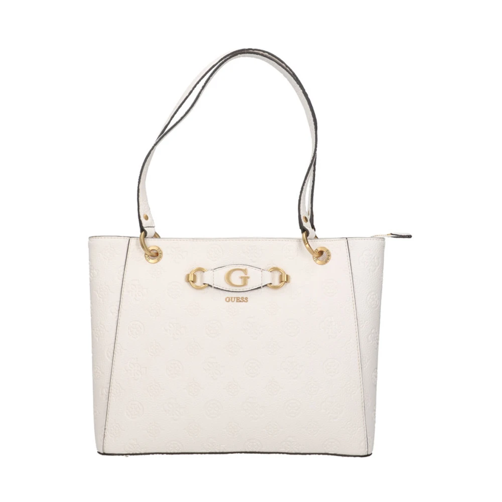 Guess Shopping Bag Tote Izzy Peony White, Dam