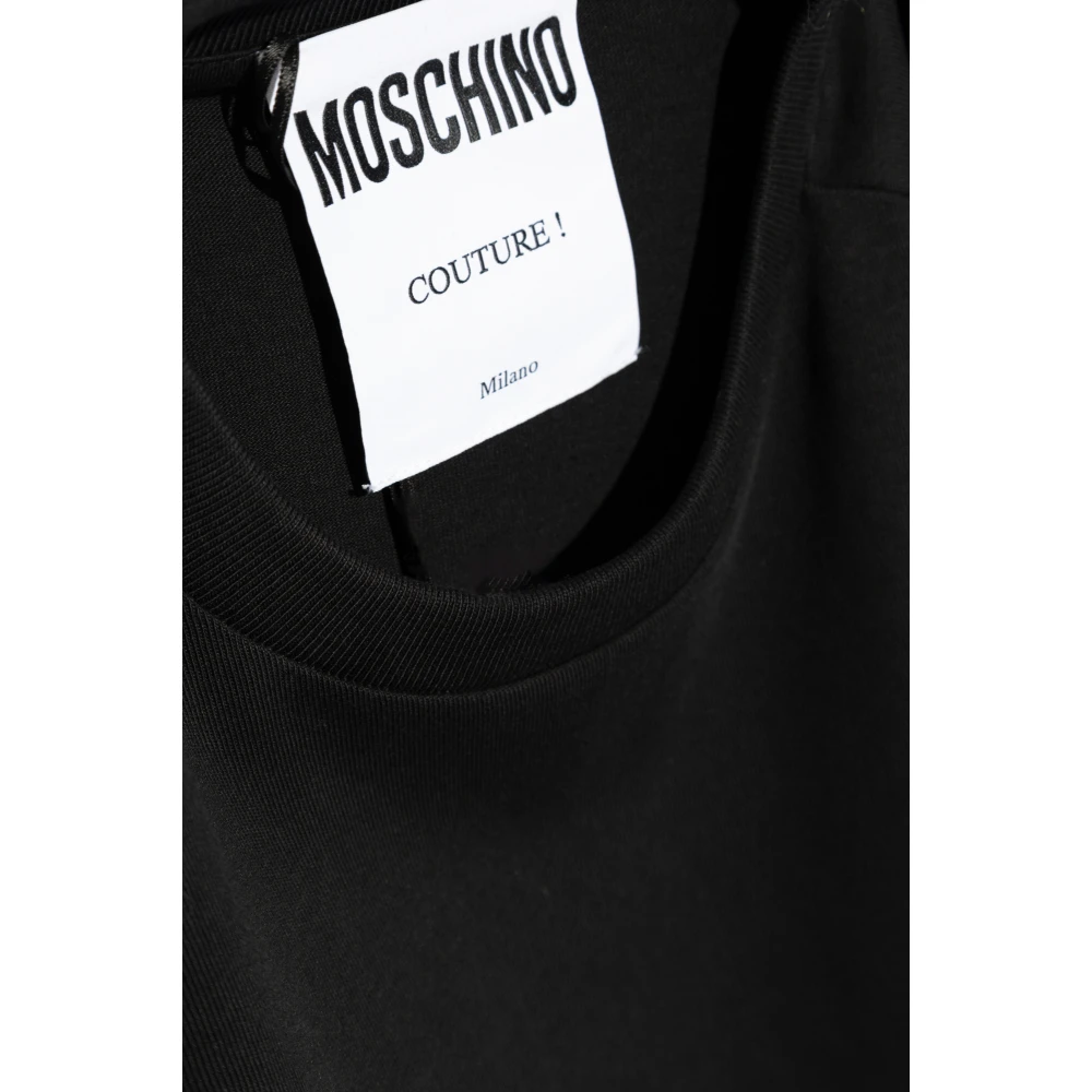 Moschino T-shirt met logo Black Heren