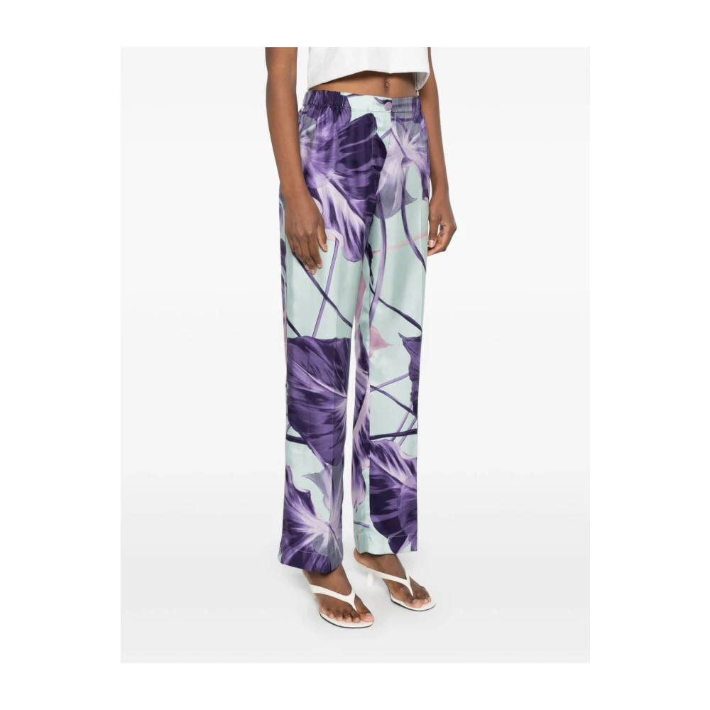 F.r.s For Restless Sleepers Amethist Paarse Elastische Taille Broek Purple Dames