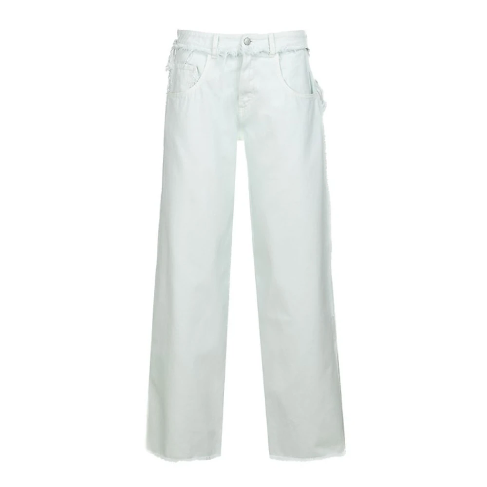 Icon Denim Straight Jeans White Dames