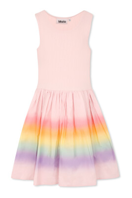 pink-rainbow-casual-short-dress
