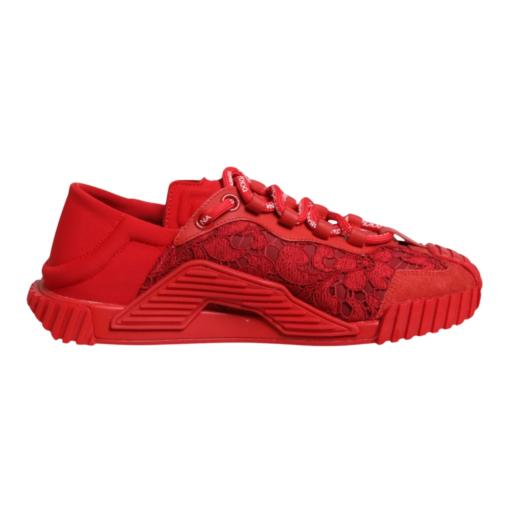 Dolce & Gabbana Women's Red Ns1 Low-Top Sneakers