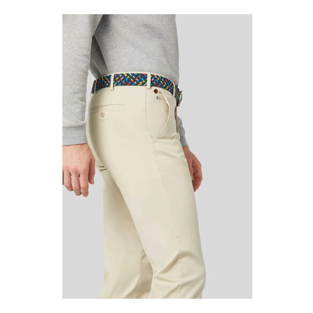 Meyer Slim Fit Katoen Chino Bonn Beige Heren