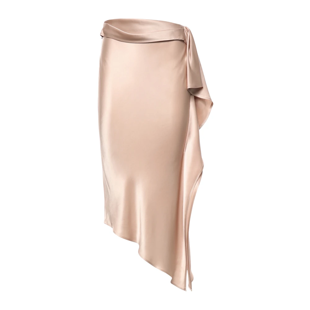 Pinko Women's Pink Midi Skirt - O - Midi Skirts - S - Skirts