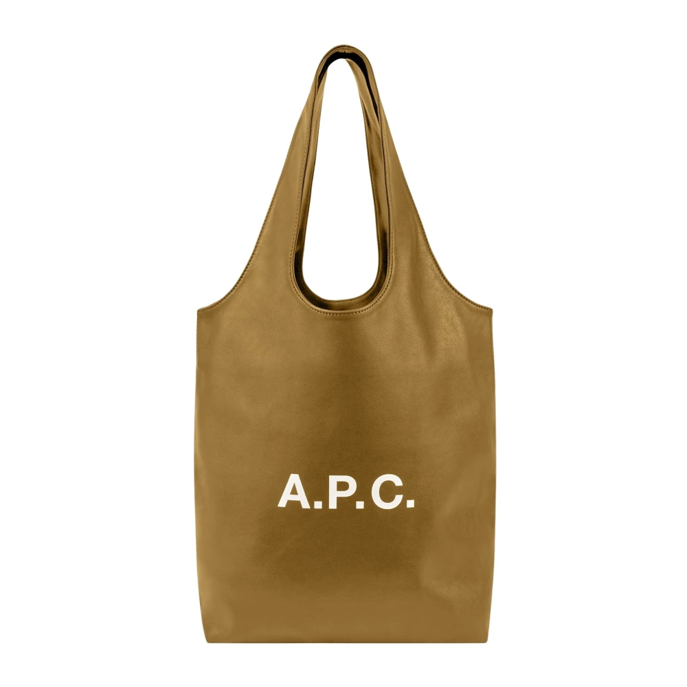 A.p.c. Donna Verde Borsa Tote Con Manici Grandi