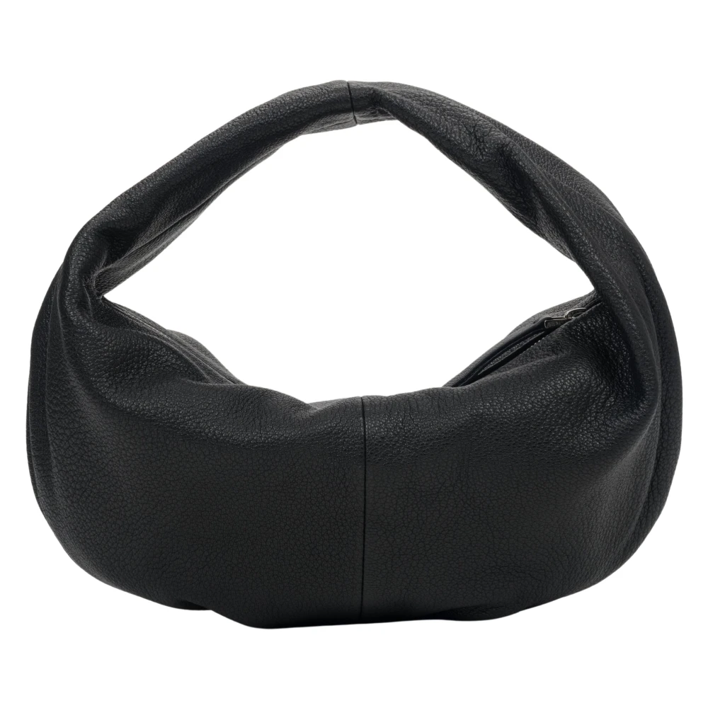 Estro Black Handbags, Female, One Size, Flexible Half-Moon Handbag