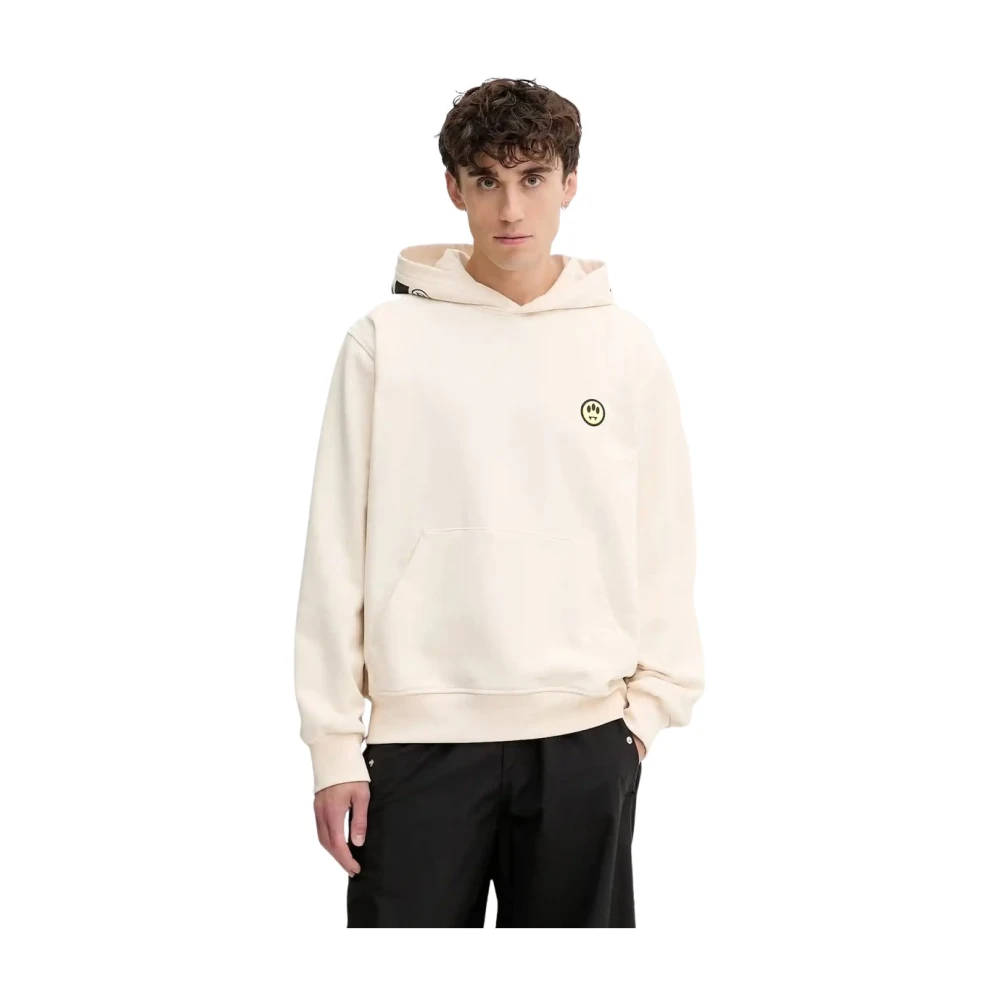 Barrow Men's Beige Hoodies, L, Hoodie