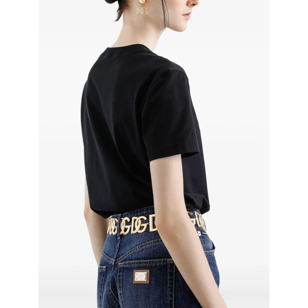 Dolce & Gabbana Nero T-Shirt Beige Dames