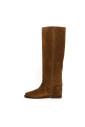 botte-en-daim-marron