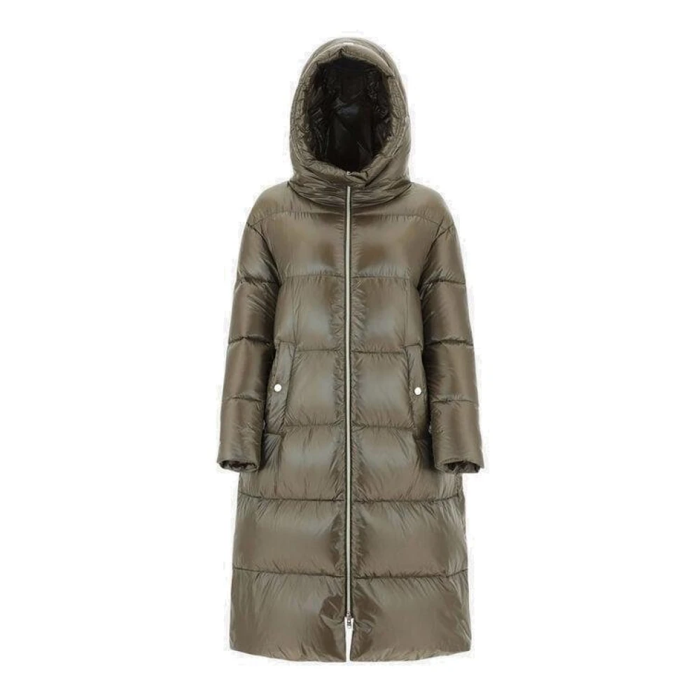 Herno Lange Parka Green Dames