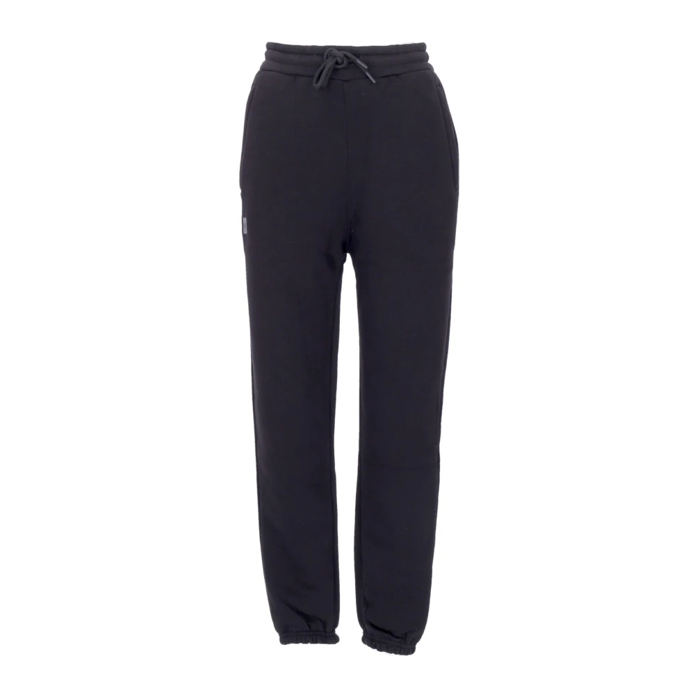 Dolly Noire Men's Black Fleece Joggers Elastic Waist - Sweatpants - L - Trousers