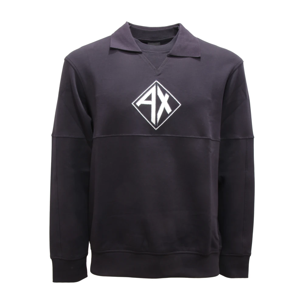Armani Men's Blue Felpa Exchange Sweatshirt E - Sweatshirts - Xs - Sweatshirts & Hoodies
