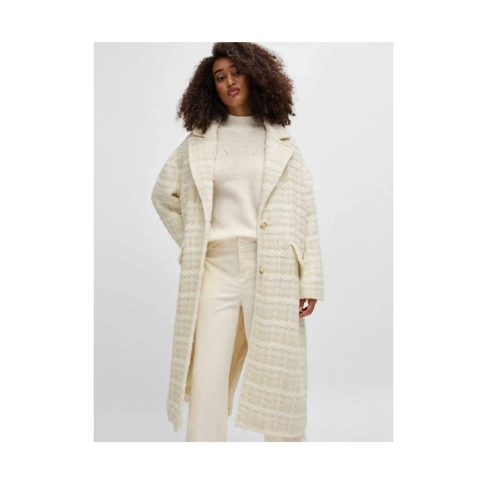 Hugo Boss Stijlvolle Herenoverhemd Collectie Beige Dames