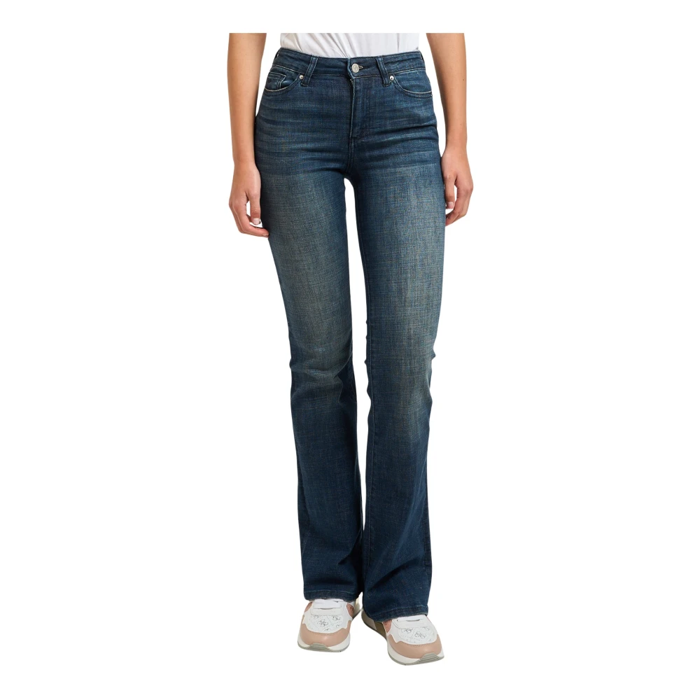 Armani Exchange Vrouw Blauw Jeans Dames, W30, Katoen, Uitlopende Katoenen Jeans