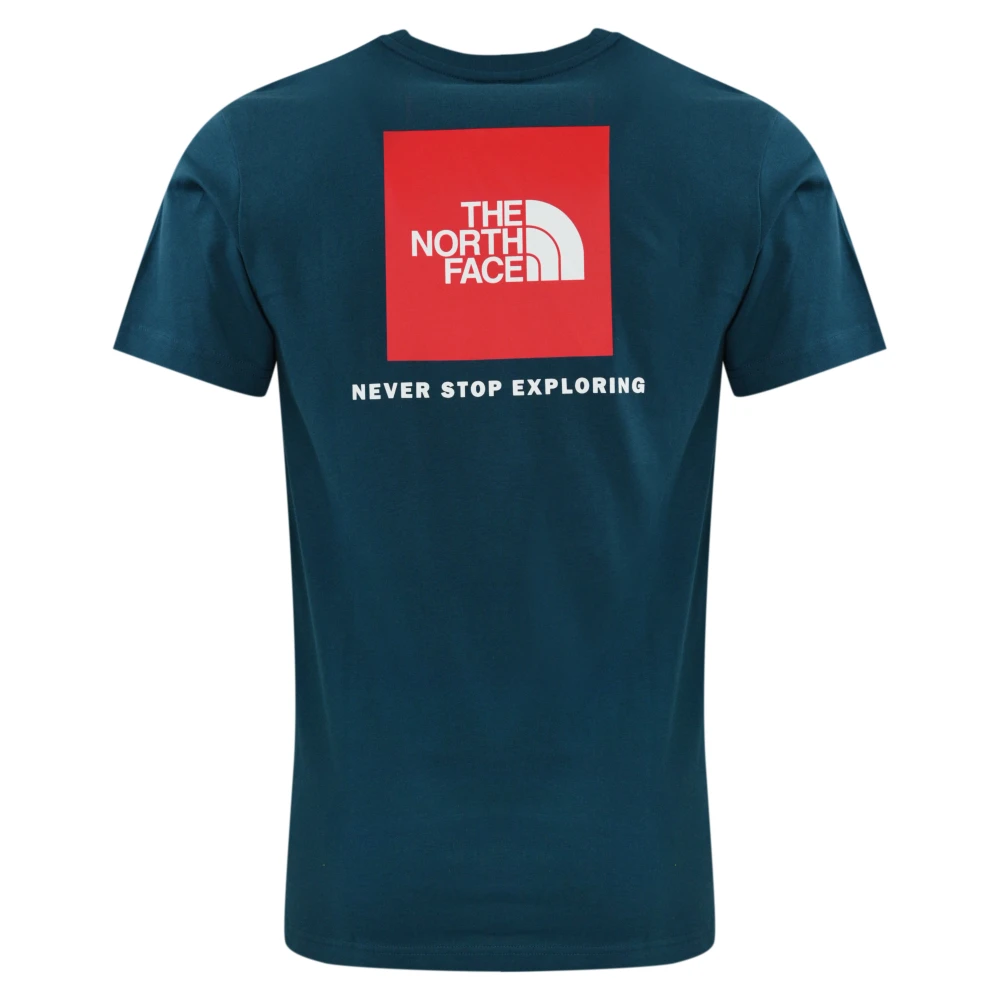 The North Face Heren Bedrukt Katoenen T-shirt Blue Heren