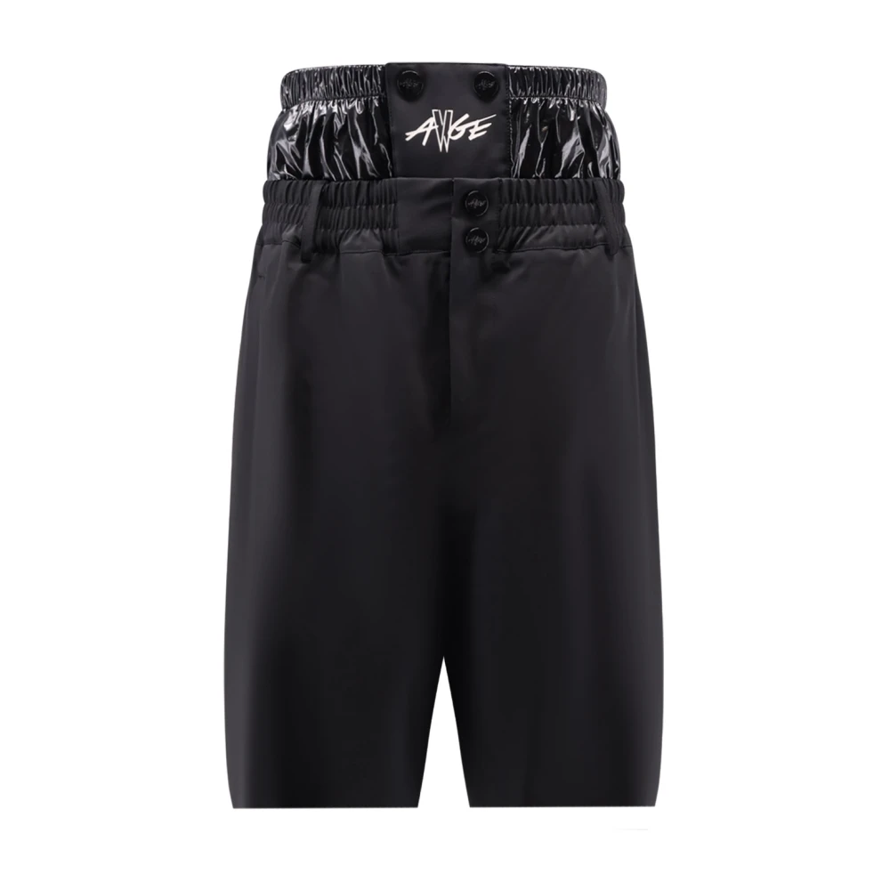 Moncler Black Bermudas, Male, M, Shorts With Padded Detail