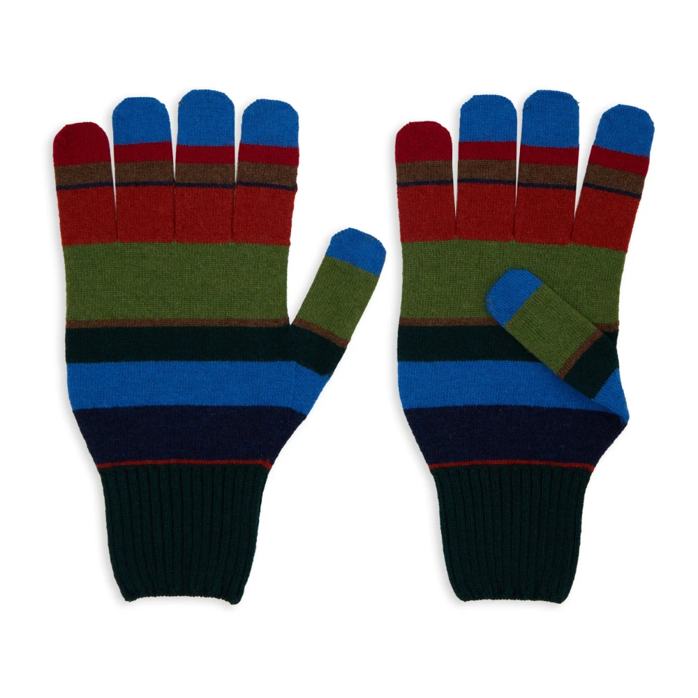 Gallo Gestreepte wollen handschoenen voor mannen Multicolor Heren