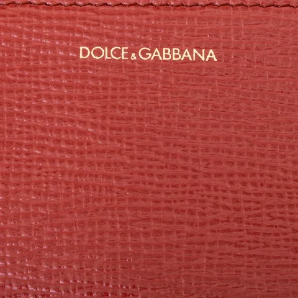 Dolce & Gabbana Pre-owned Leather wallets Red Dames