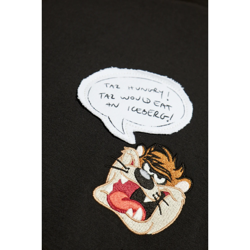 Iceberg T-shirt met patches Black Heren