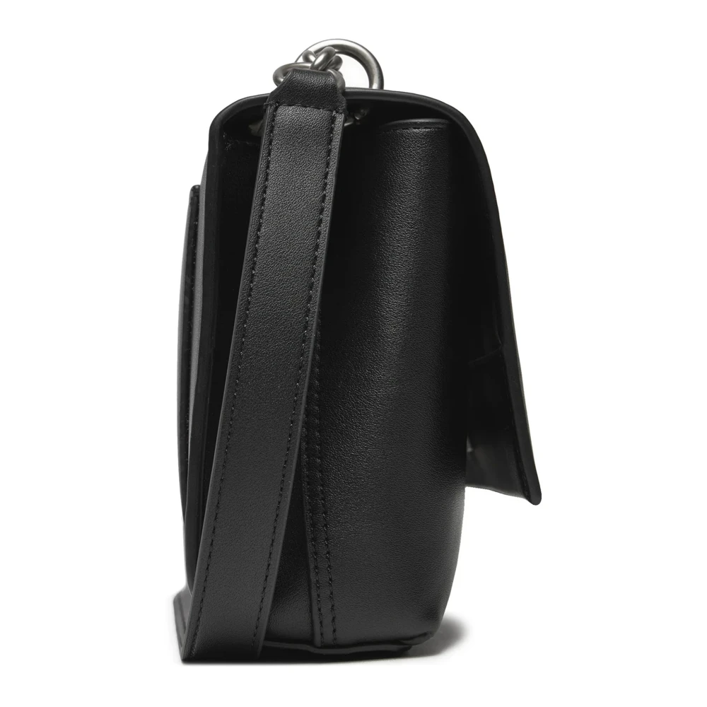 Calvin Klein Jeans Kettingflap Tas Herfst Winter Collectie Black Dames