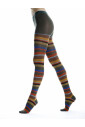 collants-en-coton-verts-pour-femmes-a-rayures-multicolores