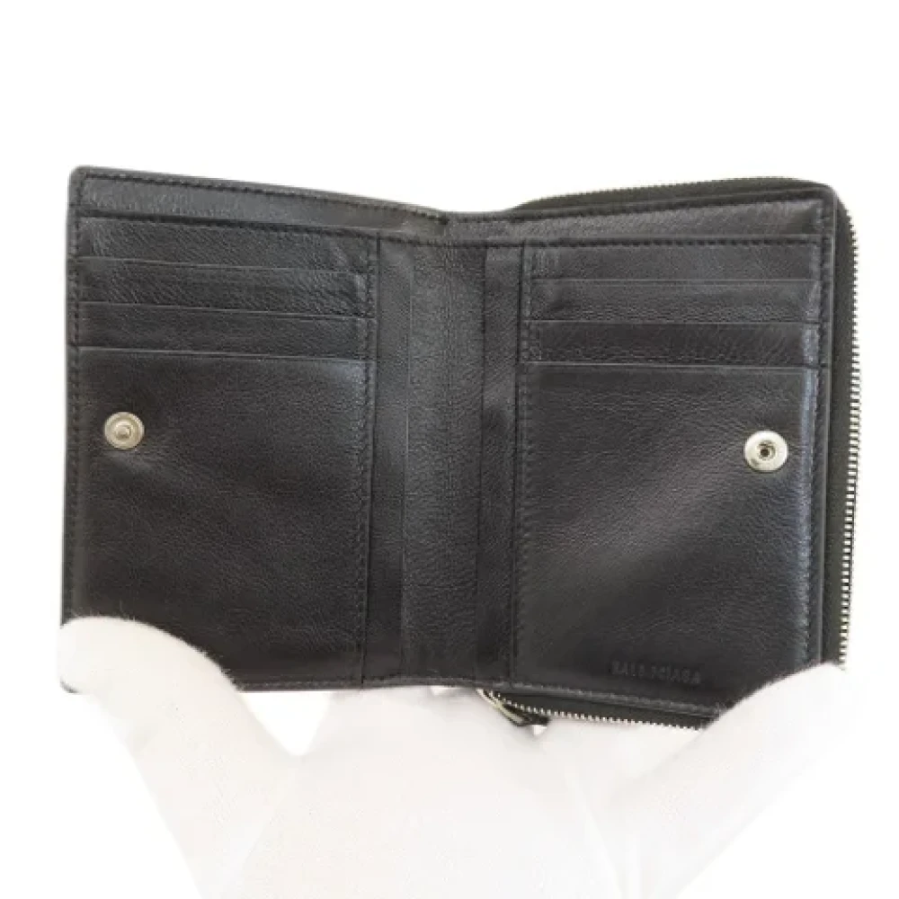 Balenciaga Vintage Pre-owned Leather wallets Black Dames